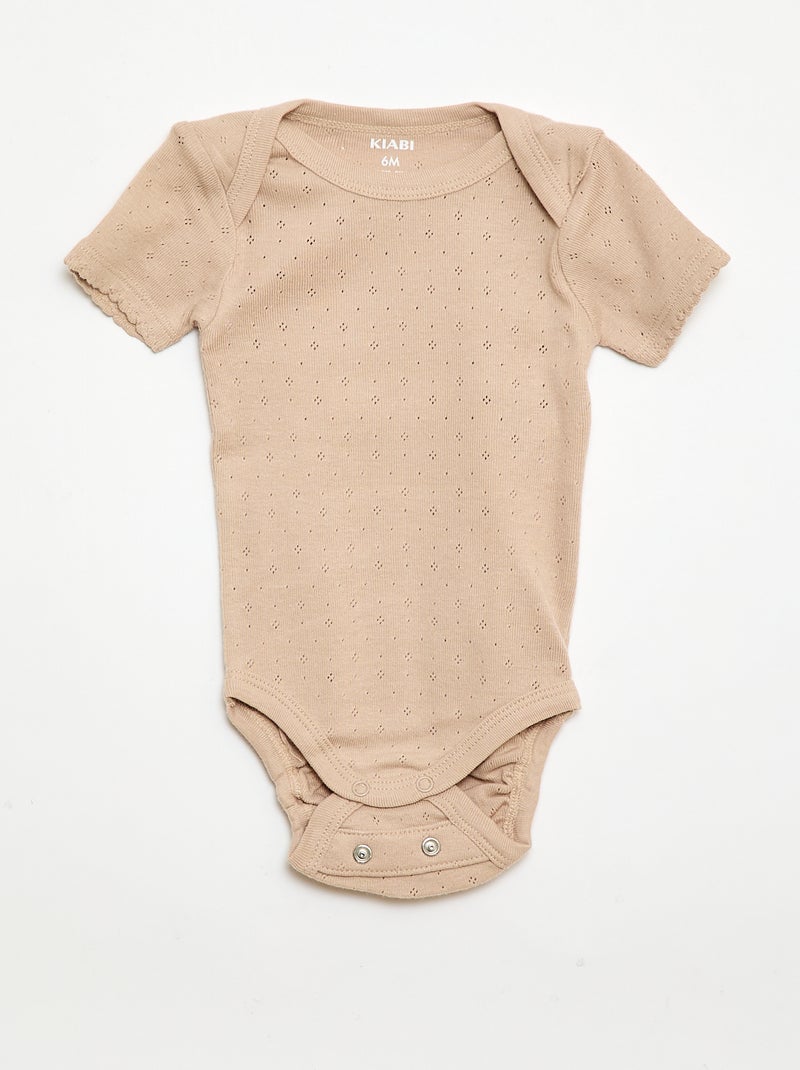 Bodie evolutivo de punto liso - Pack de 3 Beige - Kiabi