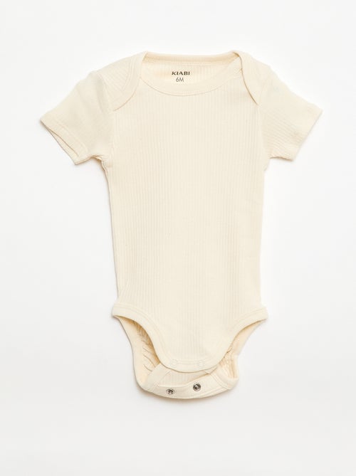 Bodie evolutivo de punto liso - Pack de 3 - Kiabi