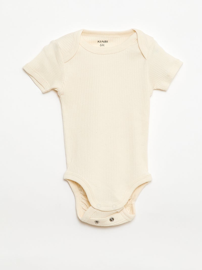 Bodie evolutivo de punto liso - Pack de 3 Beige - Kiabi