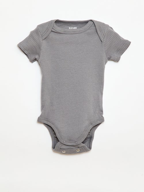 Bodie evolutivo de punto liso - Pack de 3 - Kiabi