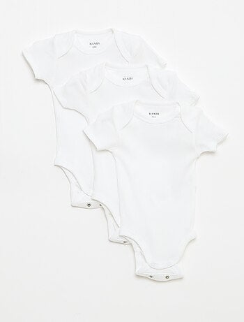 Bodies evolutivos de punto liso - Pack de 3