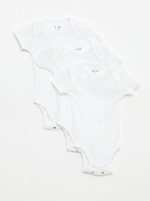 Bodie evolutivo de punto liso - Pack de 3 - Kiabi