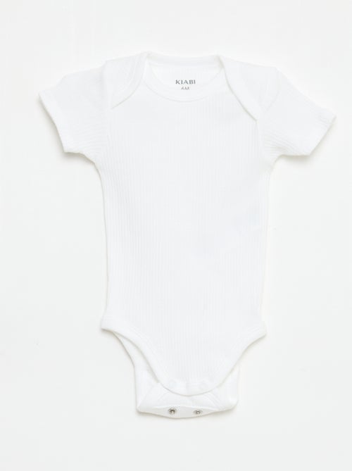 Bodie evolutivo de punto liso - Pack de 3 - Kiabi