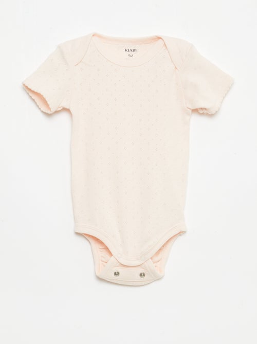 Bodie evolutivo de punto liso - Pack de 3 - Kiabi