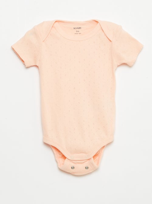 Bodie evolutivo de punto liso - Pack de 3 - Kiabi