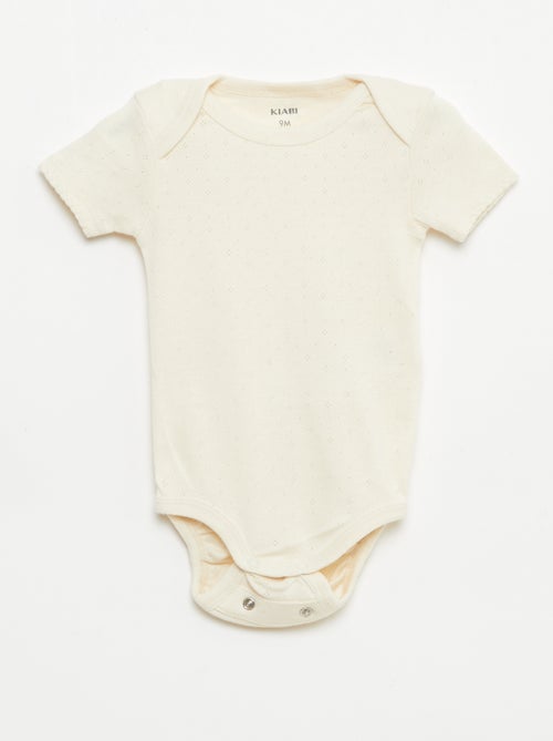 Bodie evolutivo de punto liso - Pack de 3 - Kiabi