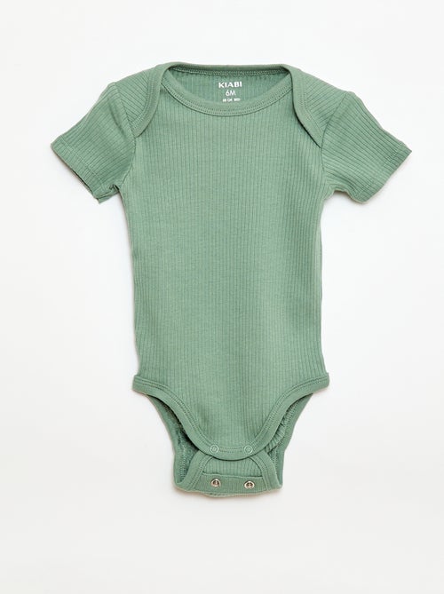 Bodie evolutivo de punto liso - Pack de 3 - Kiabi