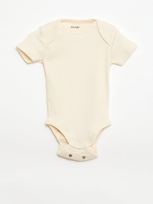 Bodie evolutivo de punto liso - Pack de 3 - Kiabi
