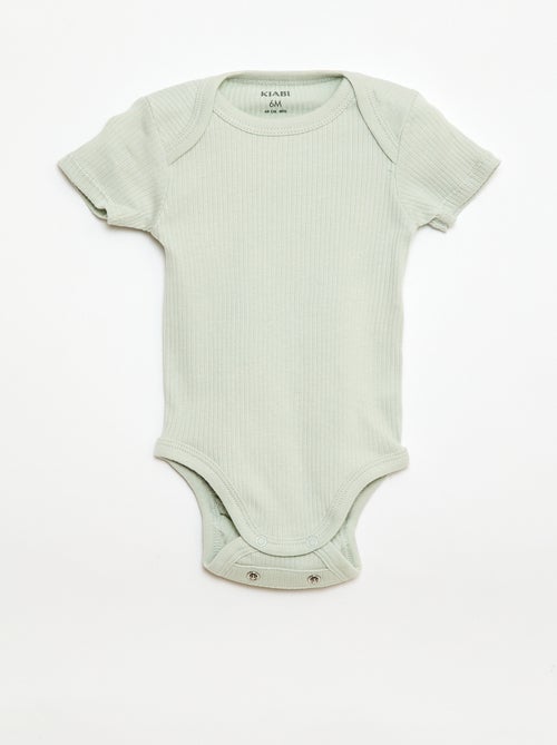 Bodie evolutivo de punto liso - Pack de 3 - Kiabi