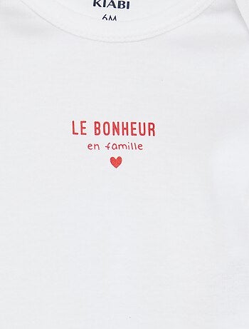 Bodies estampados de algodón - pack de 3