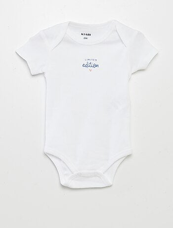 Bodies estampados de algodón - pack de 3