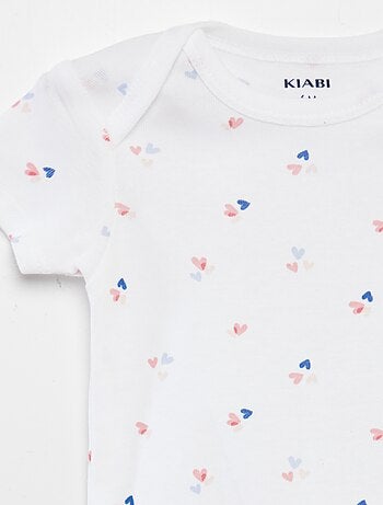 Bodies estampados de algodón - pack de 3