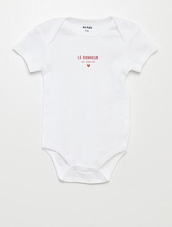 Bodies estampados de algodón - pack de 3