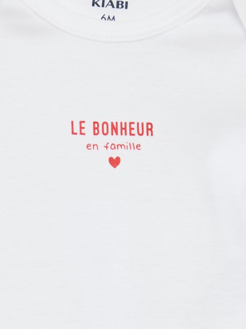 Bodies estampados de algodón - Pack de 3 - Kiabi