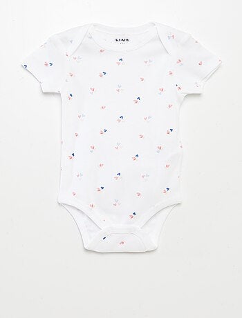 Bodies estampados de algodón - pack de 3
