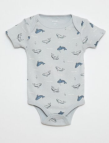 Bodies estampados de algodón - pack de 3