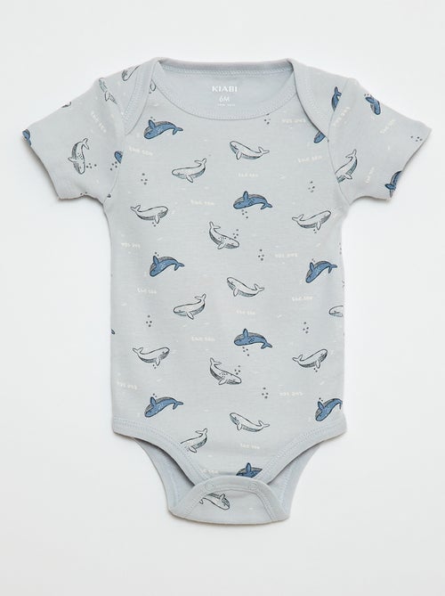 Bodies estampados de algodón - pack de 3 - Kiabi