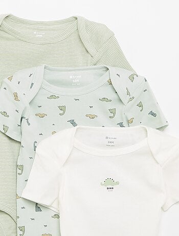Bodies estampados de algodón - pack de 3