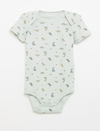 Bodies estampados de algodón - pack de 3