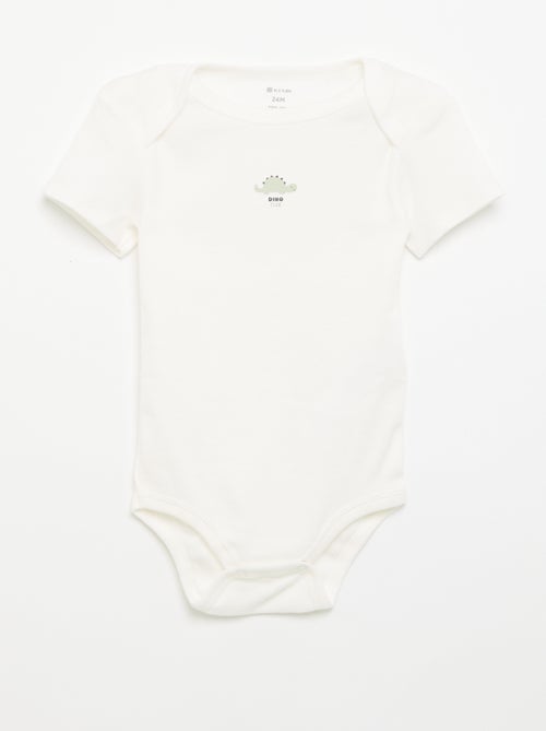 Bodies estampados de algodón - pack de 3 - Kiabi Bodies estampados de algodón - pack de 3 - Kiabi