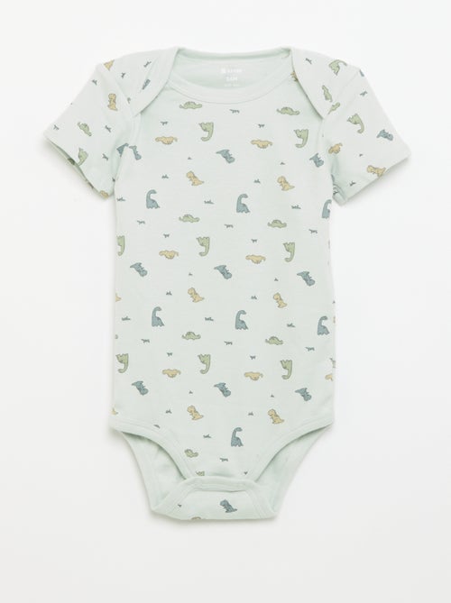 Bodies estampados de algodón - pack de 3 - Kiabi Bodies estampados de algodón - pack de 3 - Kiabi