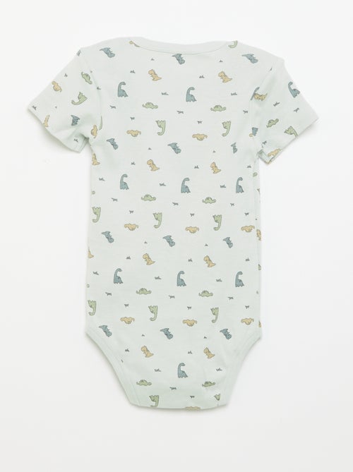 Bodies estampados de algodón - pack de 3 - Kiabi Bodies estampados de algodón - pack de 3 - Kiabi