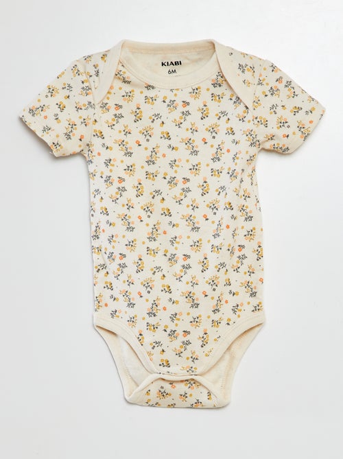 Bodies estampados de algodón - pack de 3 - Kiabi