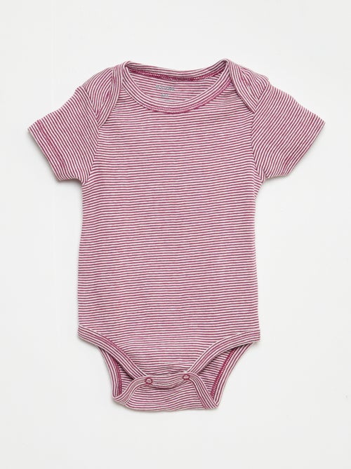 Bodies estampados de algodón - pack de 3 - Kiabi