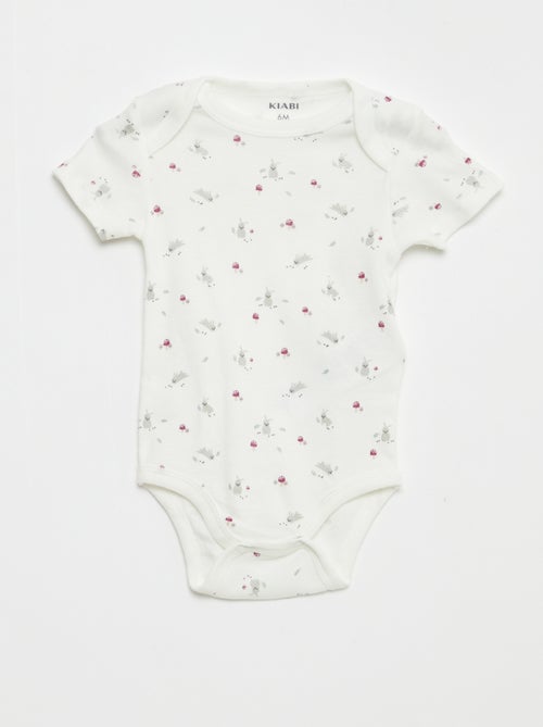 Bodies estampados de algodón - pack de 3 - Kiabi