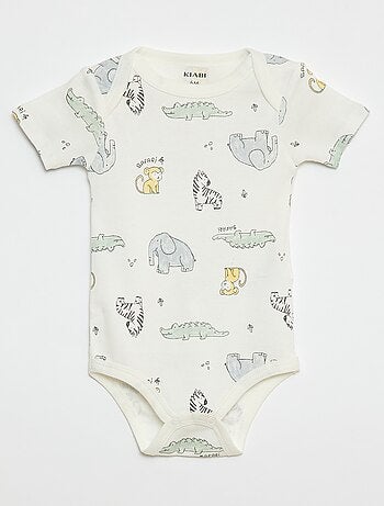 Bodies estampados de algodón - pack de 3
