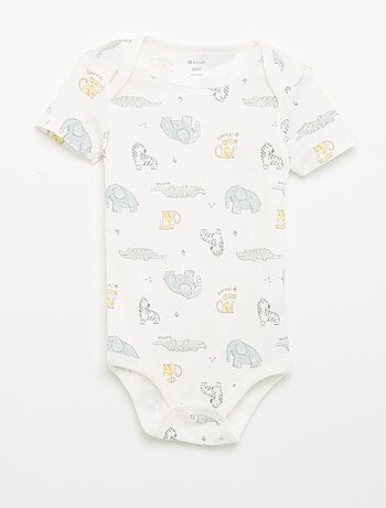 Bodies estampados de algodón - pack de 3