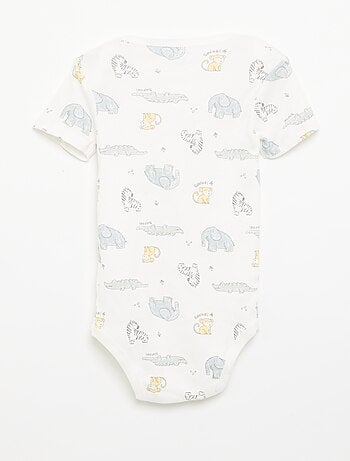 Bodies estampados de algodón - pack de 3