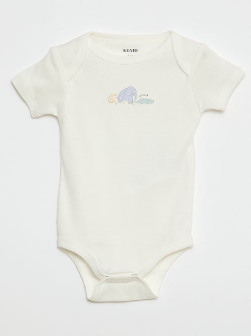 Bodies estampados de algodón - pack de 3 - Kiabi