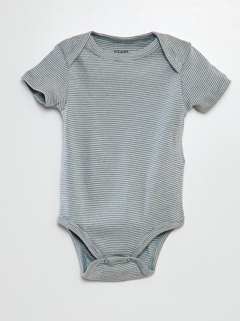 Bodies estampados de algodón - pack de 3 MARRON - Kiabi