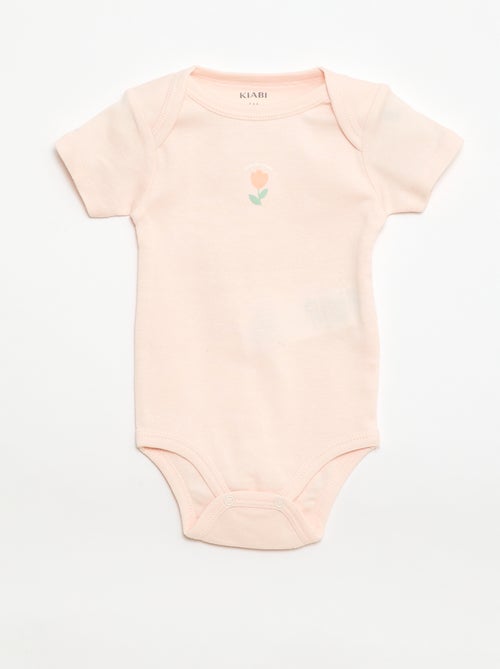 Bodies estampados de algodón - pack de 3 - Kiabi