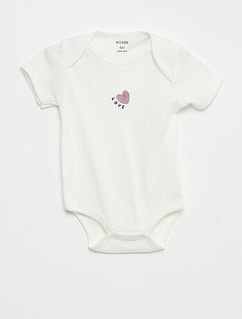 Bodies estampados de algodón - pack de 3