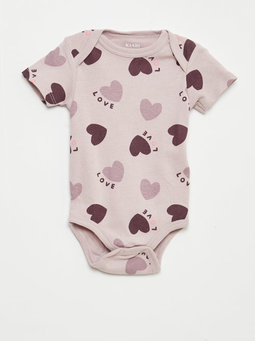 Bodies estampados de algodón - pack de 3 - Kiabi