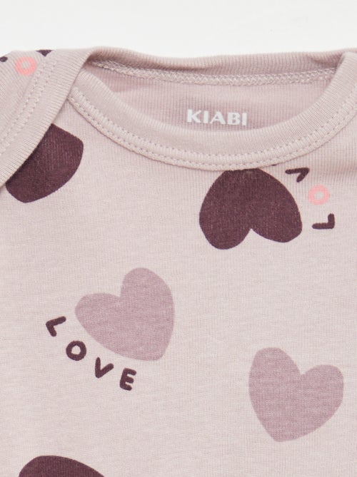 Bodies estampados de algodón - pack de 3 - Kiabi