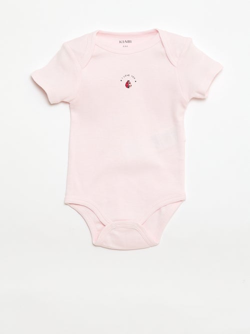 Bodies estampados de algodón - pack de 3 - Kiabi