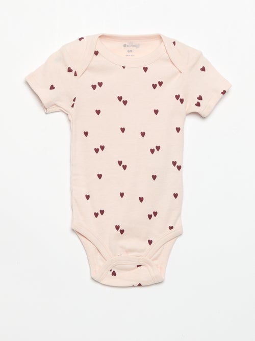 Bodies estampados de algodón - pack de 3 - Kiabi