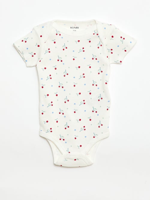 Bodies estampados de algodón - pack de 3 - Kiabi