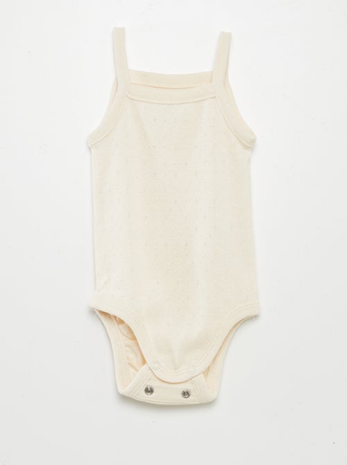 Bodies evolutivos con tirantes - Pack de 3 - Kiabi