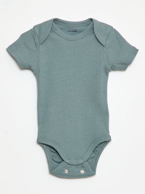 Bodies evolutivos de punto liso - Pack de 3 - Kiabi