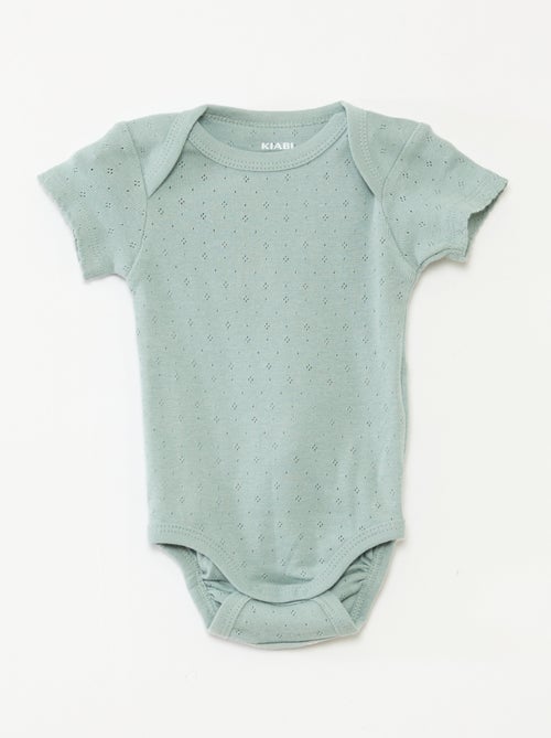 Bodies evolutivos de punto liso - Pack de 3 - Kiabi