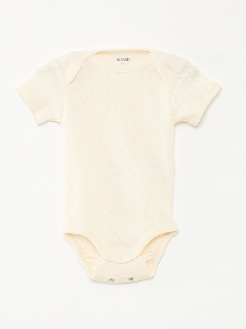 Bodies evolutivos de punto liso - Pack de 3 Purpura - Kiabi