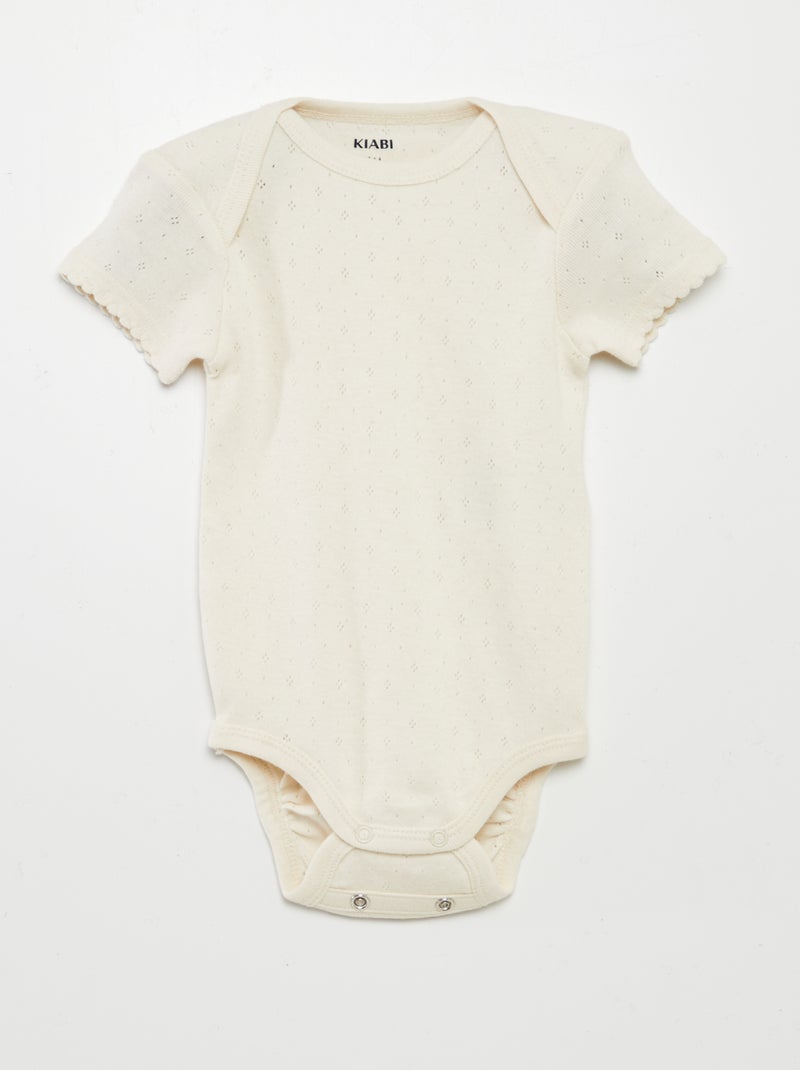 Bodies evolutivos de punto liso - Pack de 3 ROSA - Kiabi