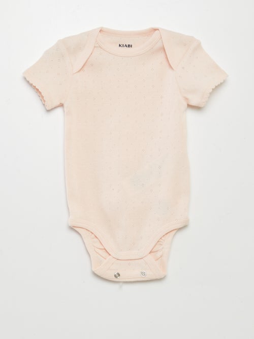 Bodies evolutivos de punto liso - Pack de 3 - Kiabi