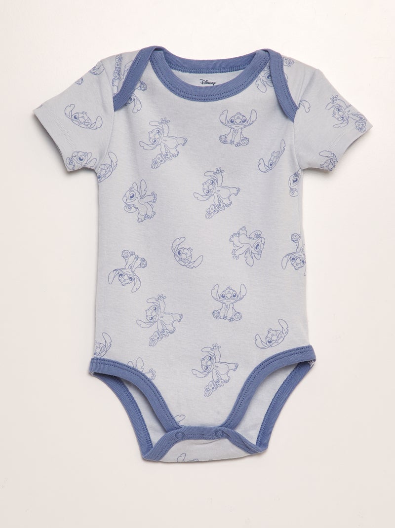 Bodies 'Stitch' de punto - pack de 2 AZUL - Kiabi