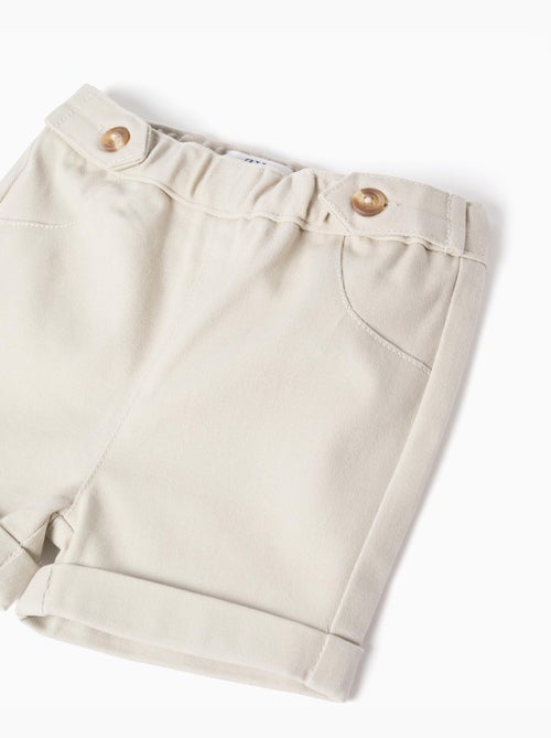 Body a rayas + pantalón corto de sarga - Kiabi