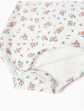 Body acanalado con estampado floral